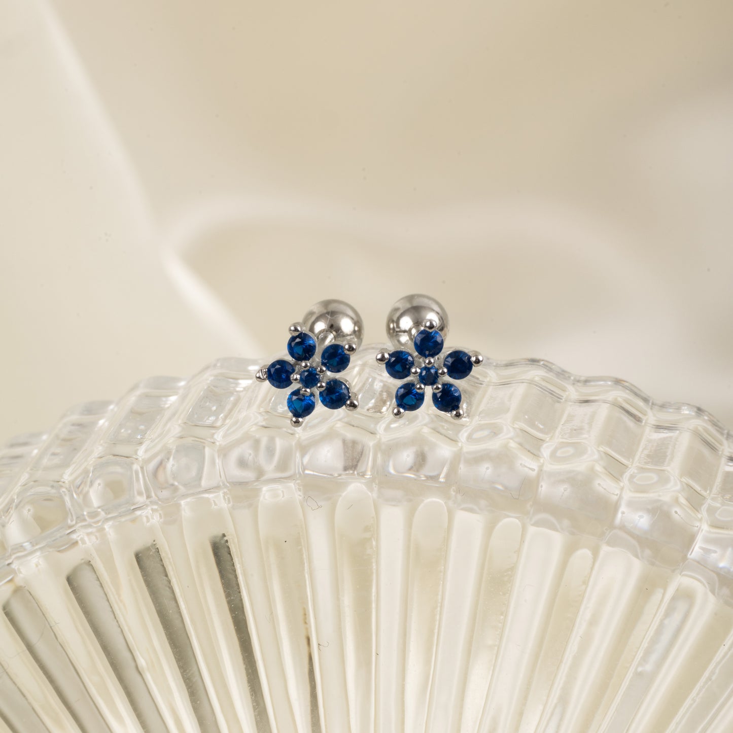 Blue Blossom Studs