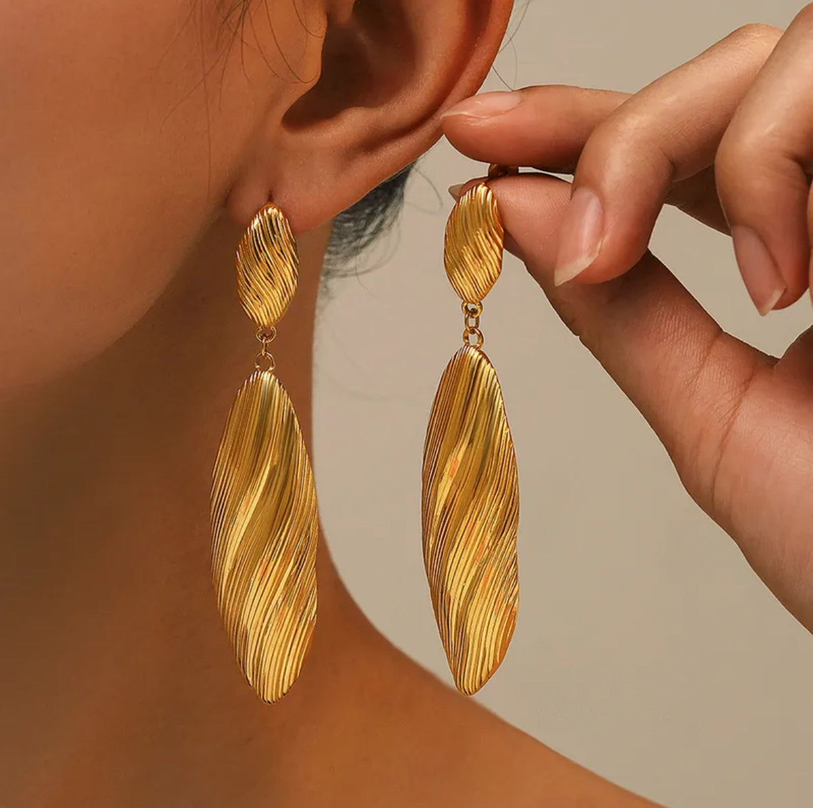 Linear Drop Earrings