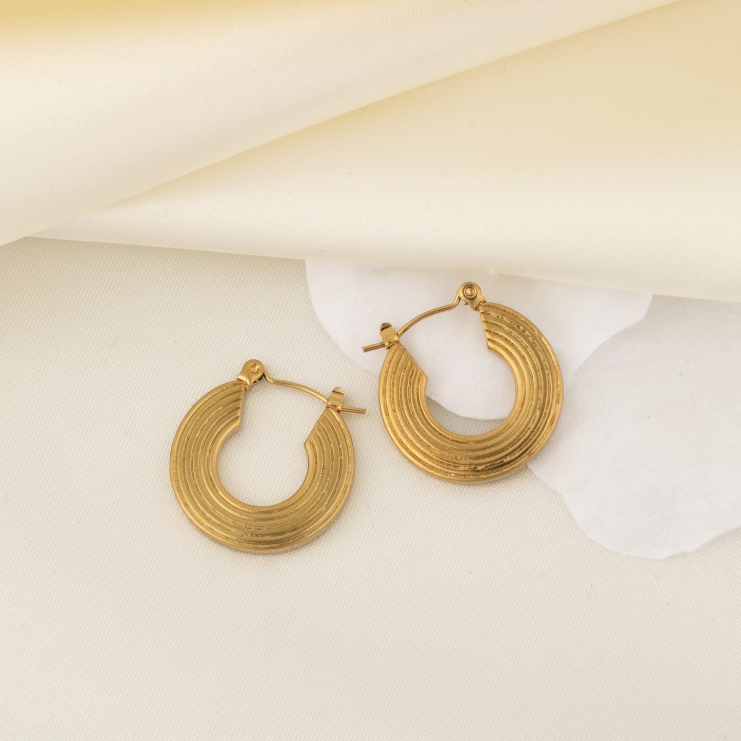 Golden Rhythm Hoops