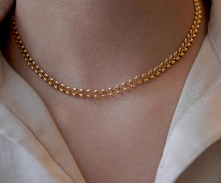 Gold Autumn Necklace