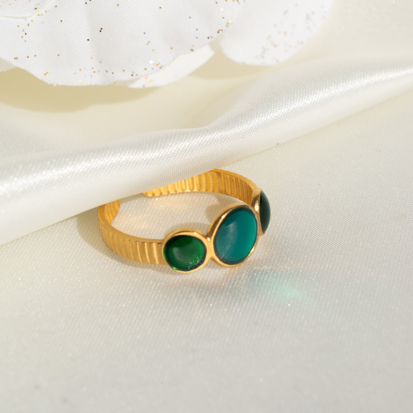 Green Stones Ring