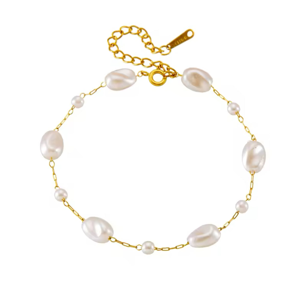 Luxe Pearldrop Bracelet