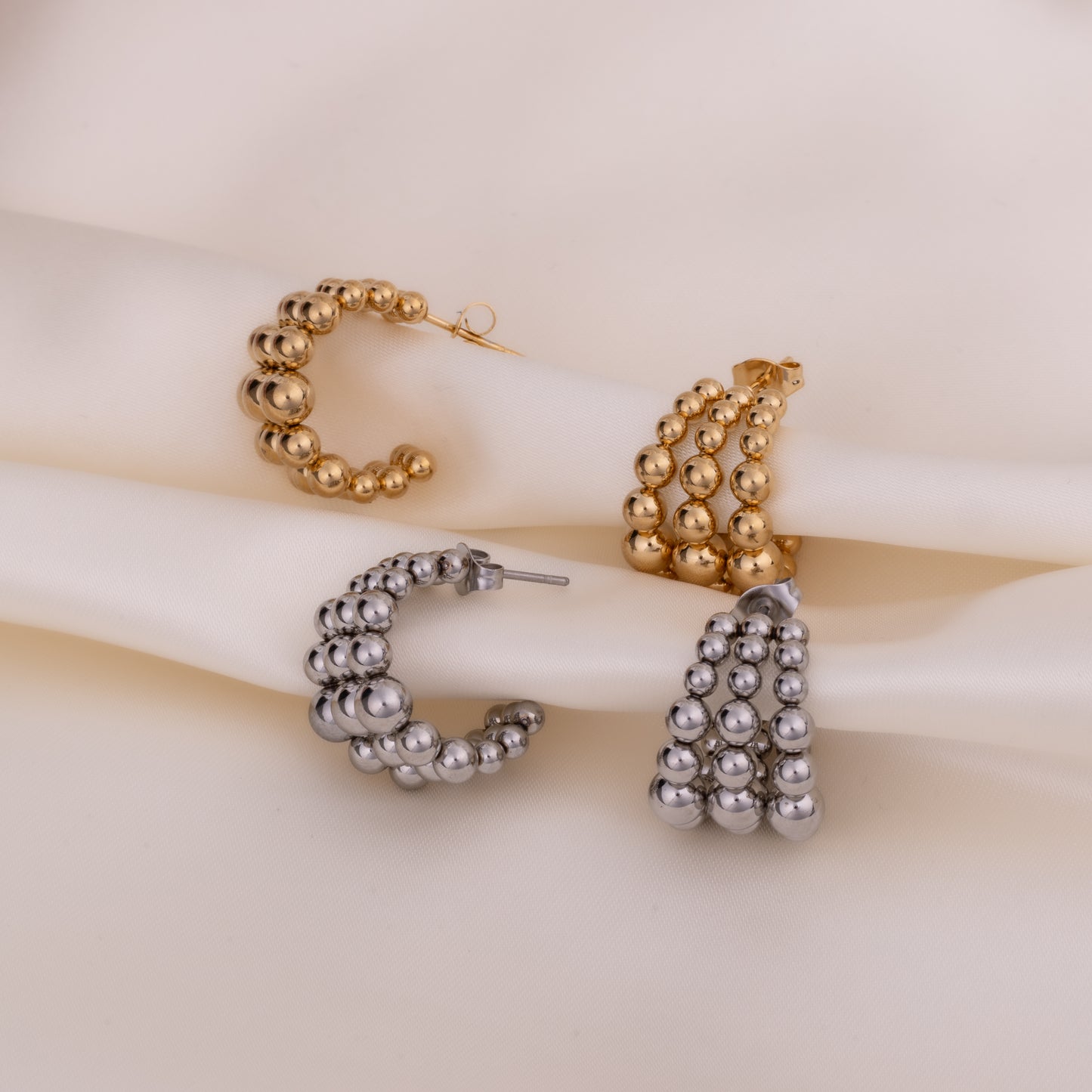 Triple bubbel Earring