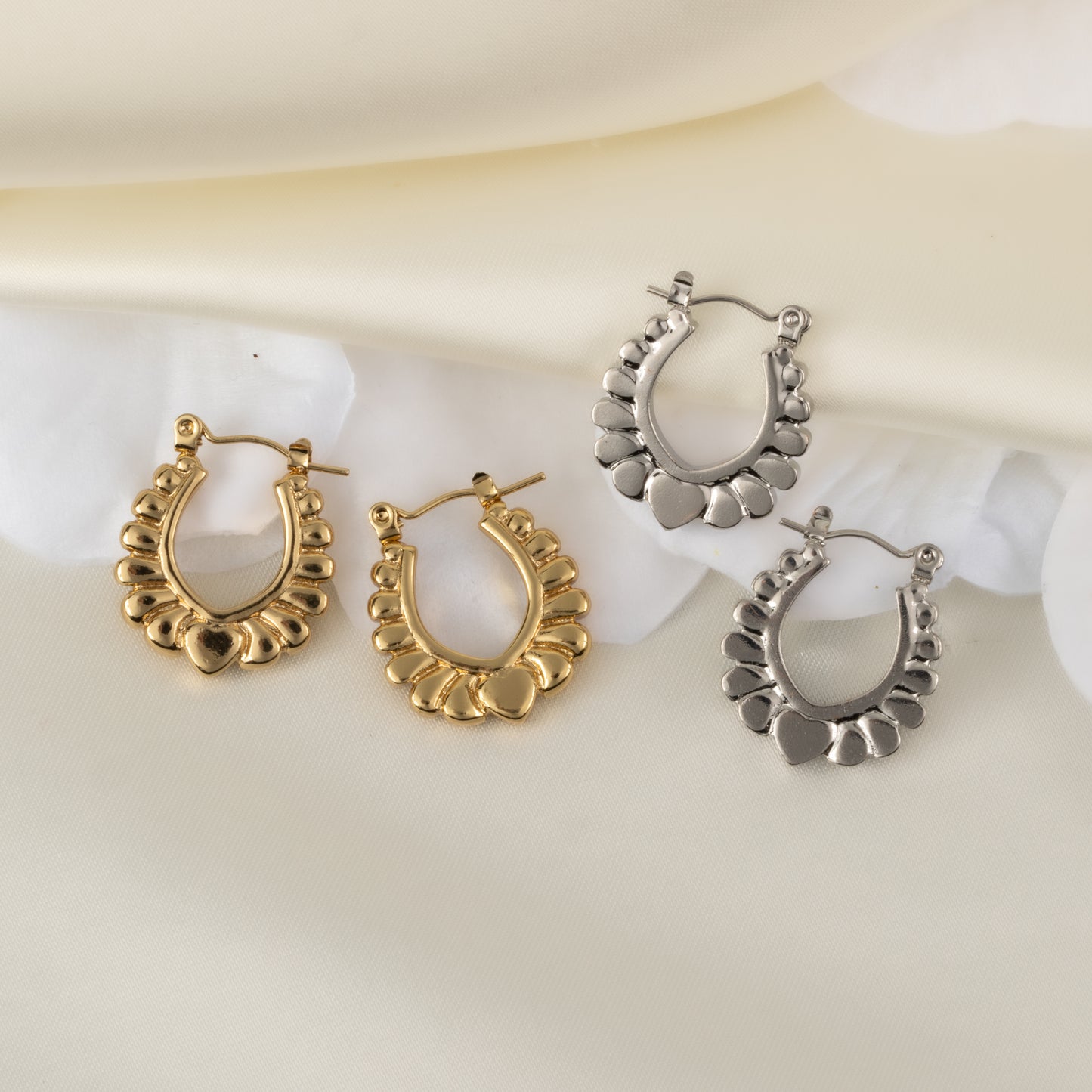 Sweetly Carved Hoops