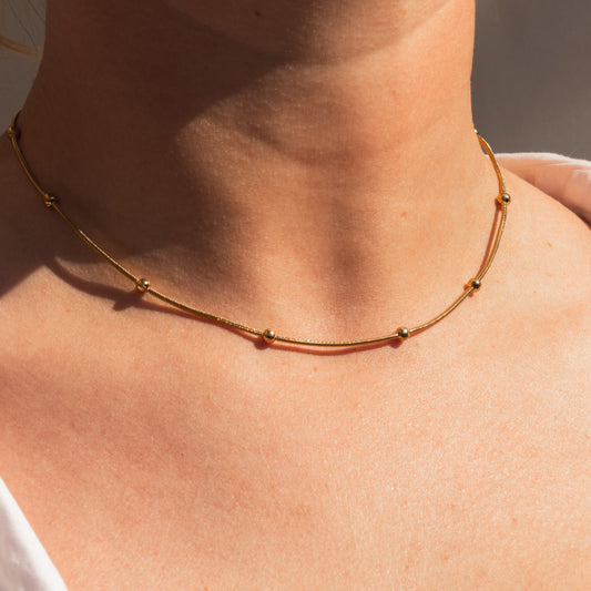Bubbly Gold Necklace