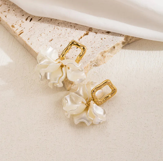 Ivory Bloom Earrings