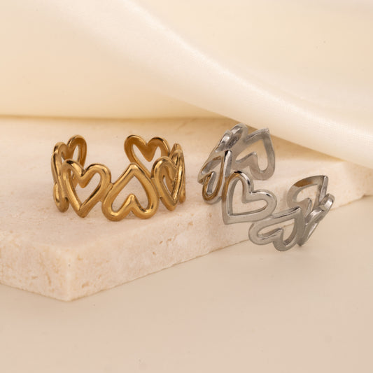 Chain of Heart Ring