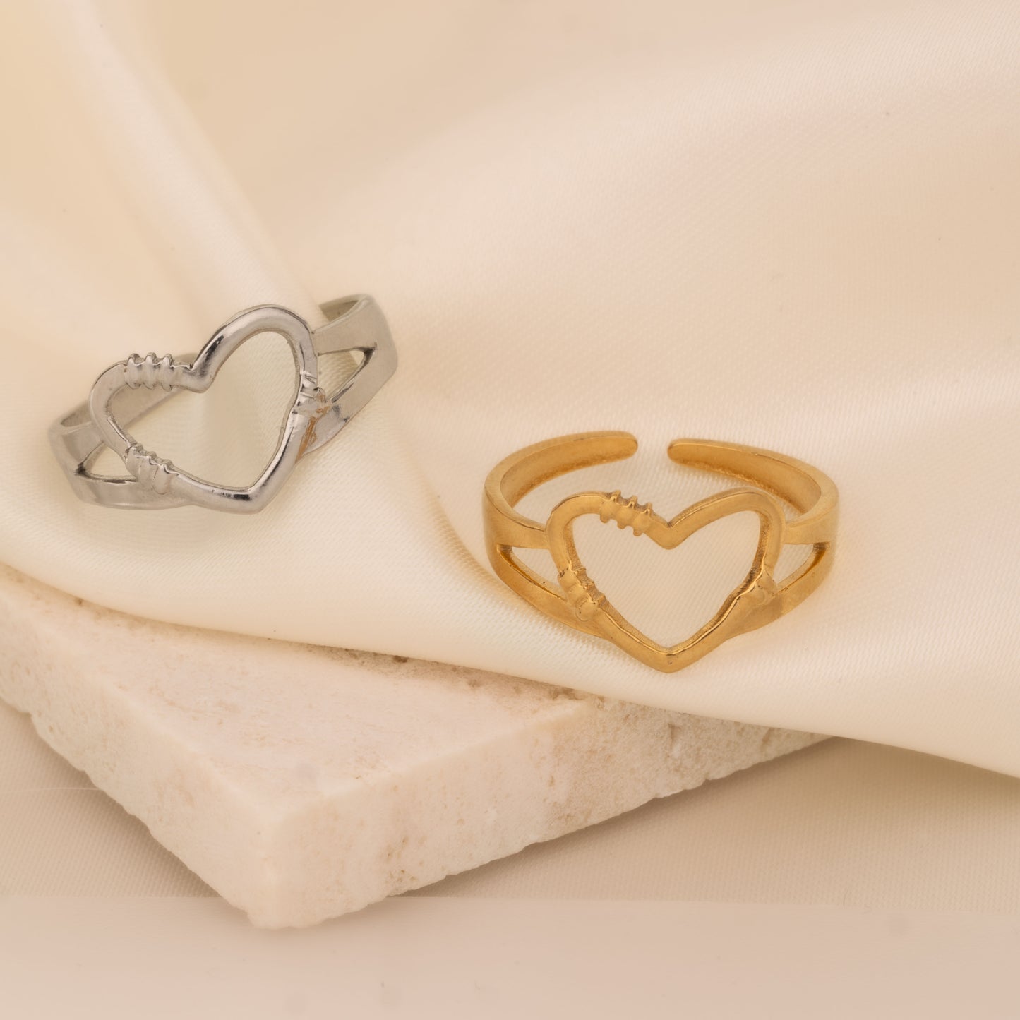 Heart and Stripes Ring