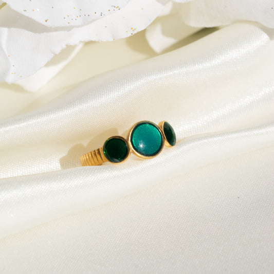 Green Stones Ring