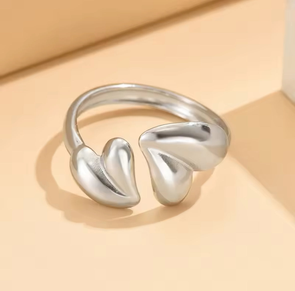 Double Heart Ring