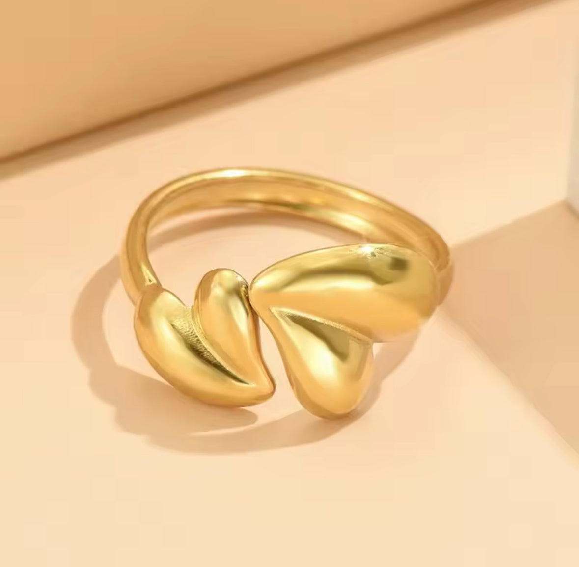 Double Heart Ring