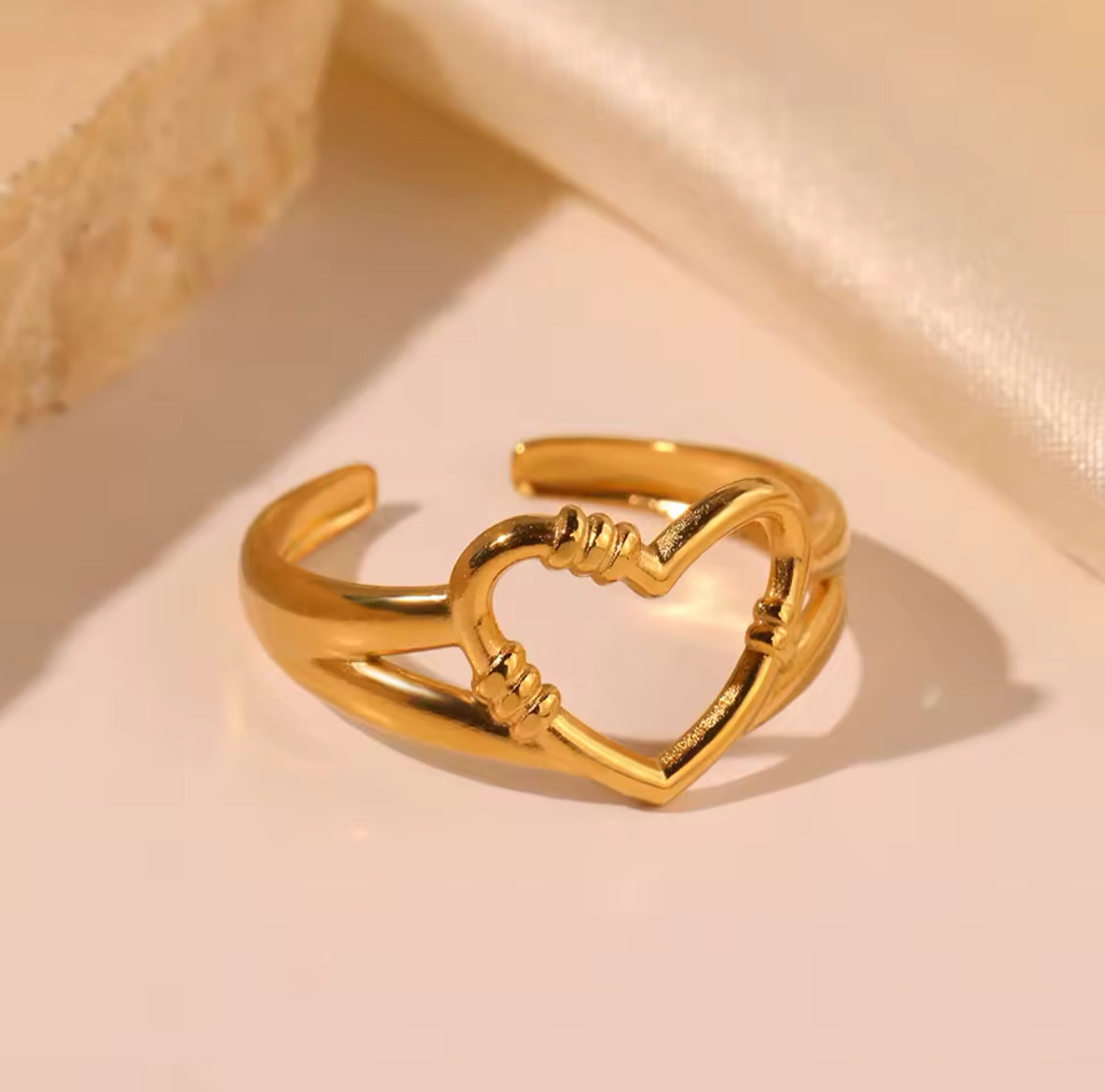 Heart and Stripes Ring