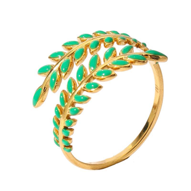 Duo Leaf Ring