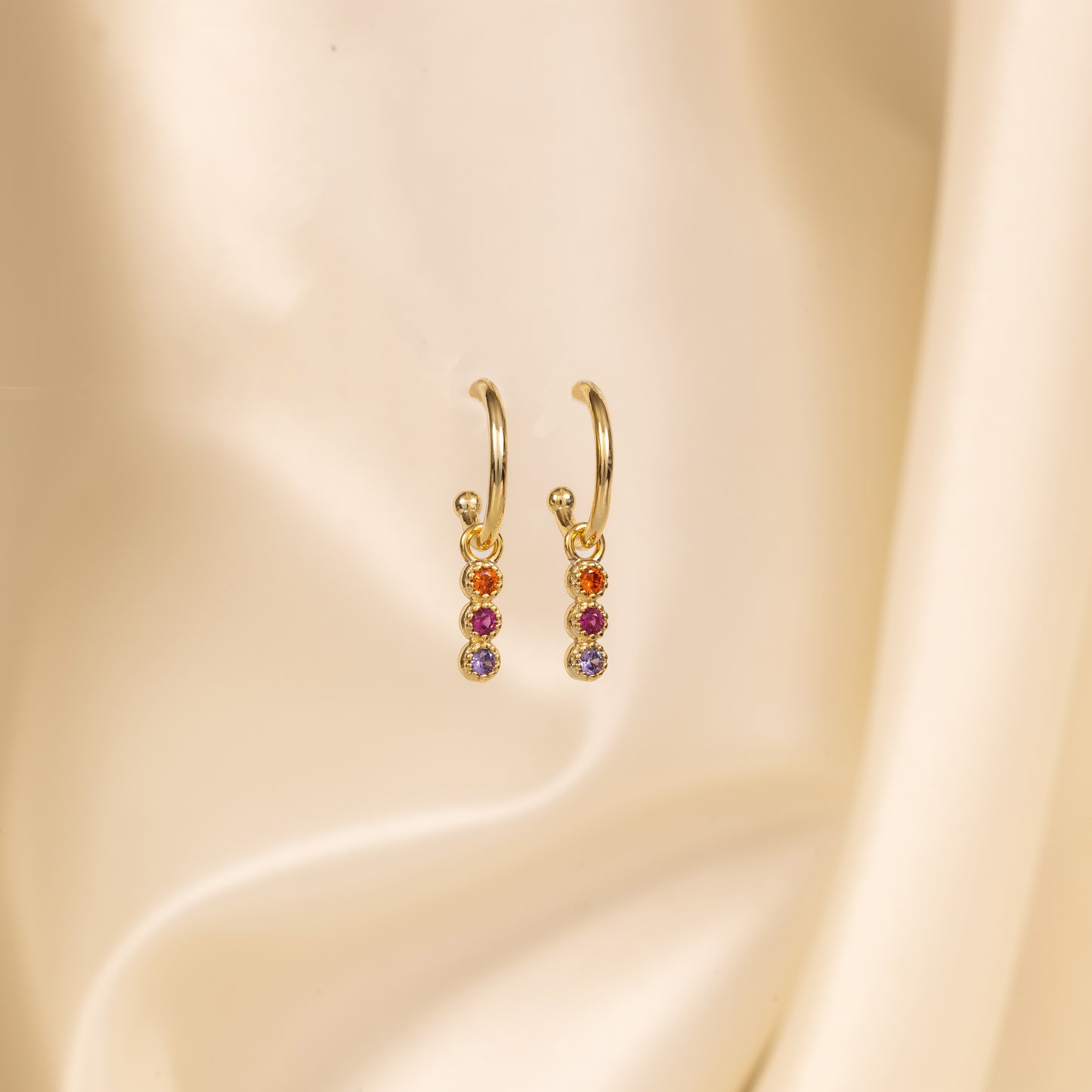 Triple Color Earring