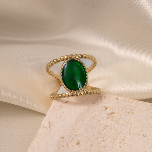 Majestic Green Jewel Ring