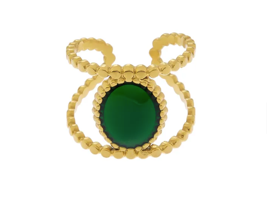 Majestic Green Jewel Ring