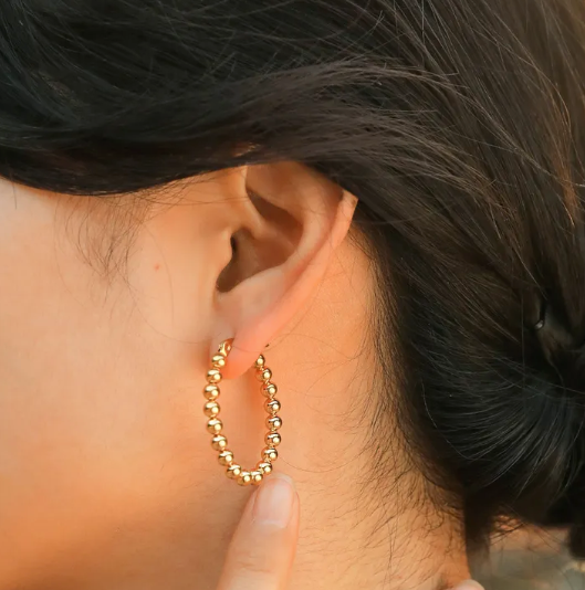 Oval Bubble Earring