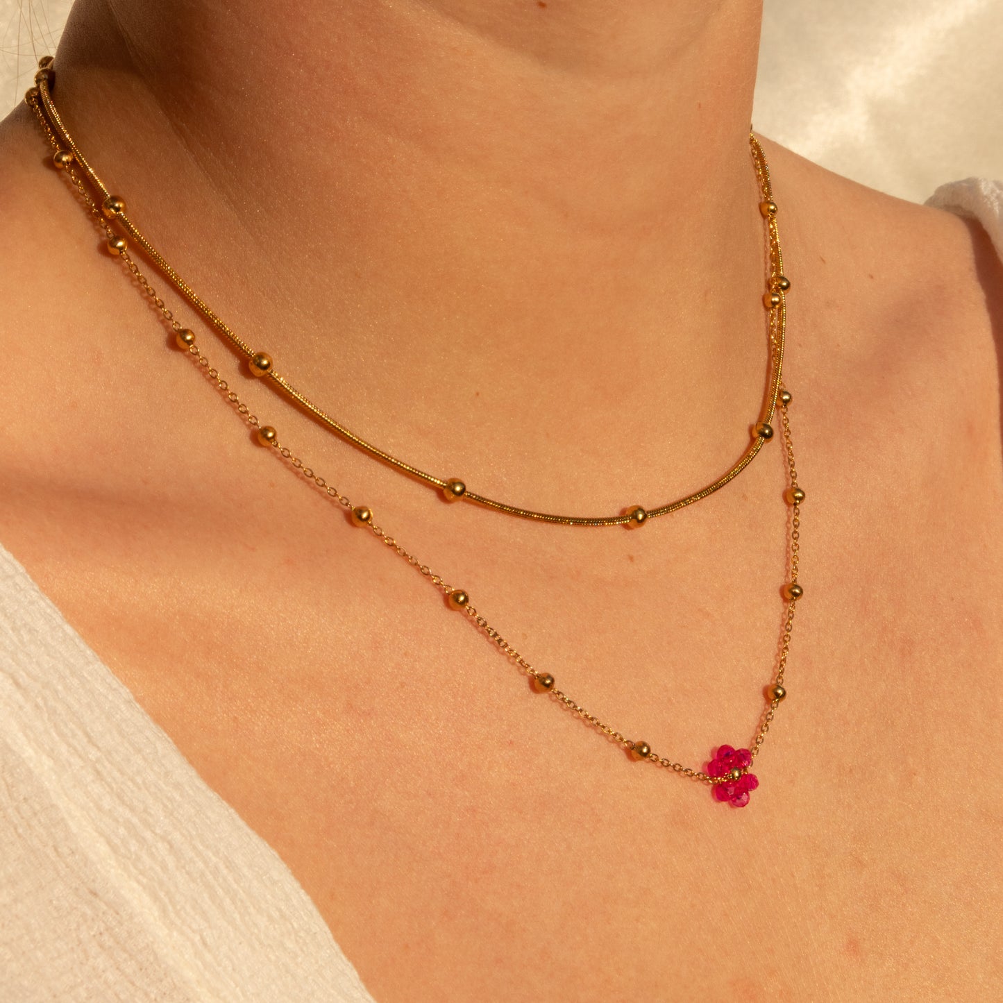 One Daisy Flower Necklace